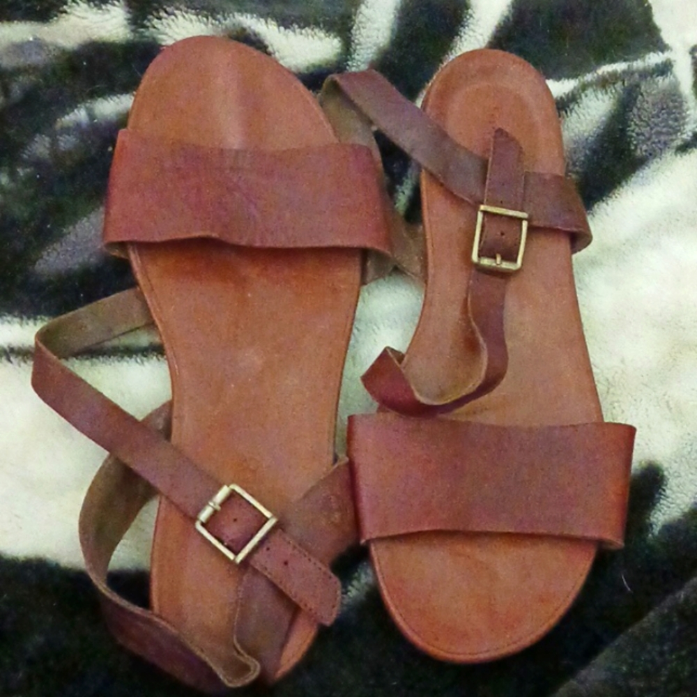 Soft TIMBERLAND Cranberry Lake Brown Strappy Slingback Sandals Sz 8